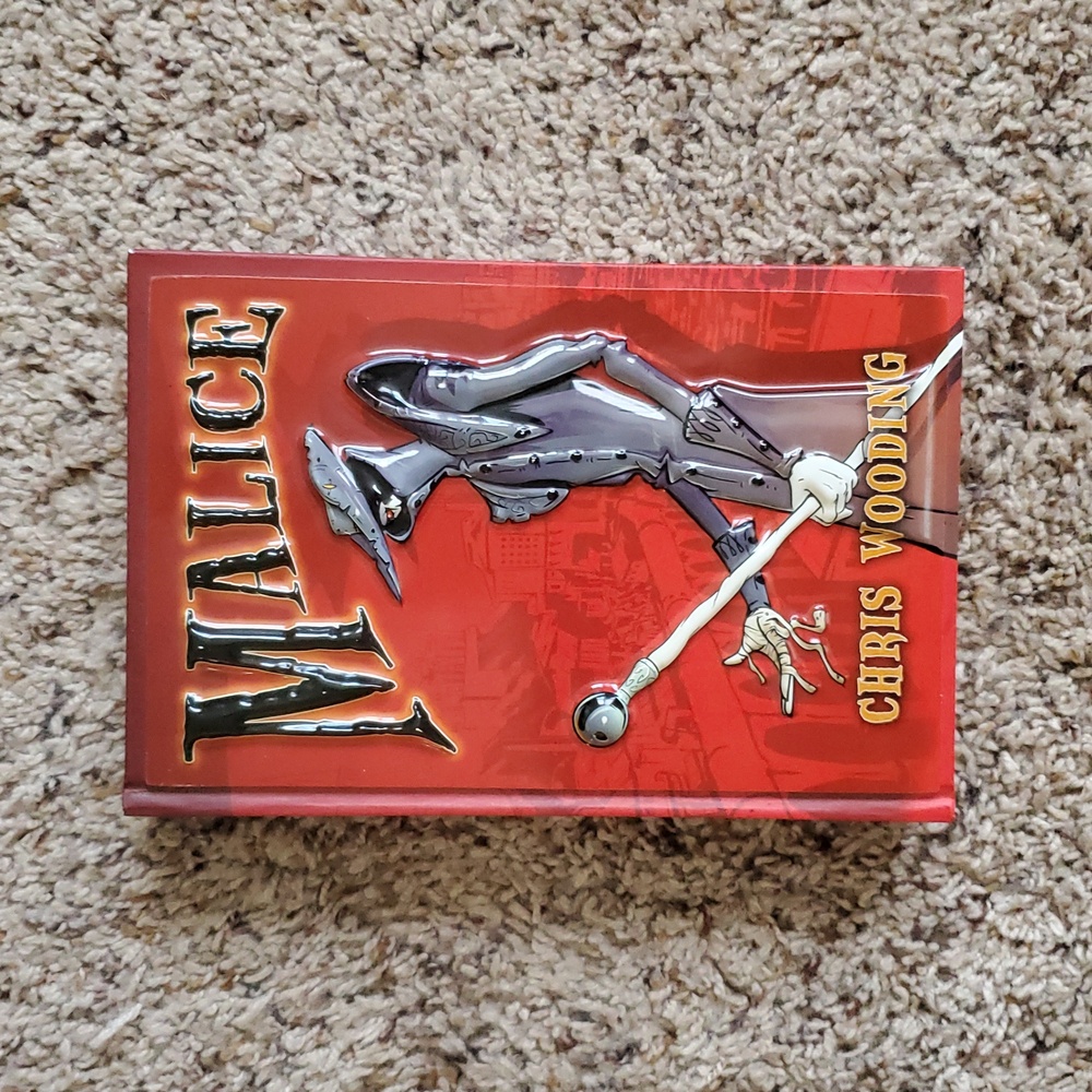 Malice 1st Edition Chris Wooding First Raised 3D Cover Book HC Collectib…